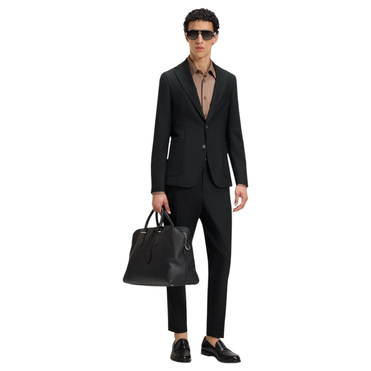 Boss Tapered-Fit Trousers In Machine-Washable Stretch Fabric 50546063