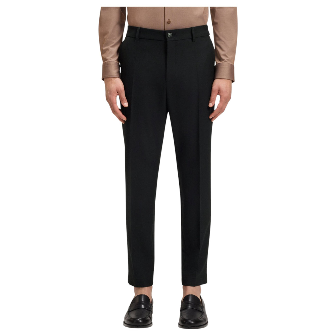 Boss Tapered-Fit Trousers In Machine-Washable Stretch Fabric