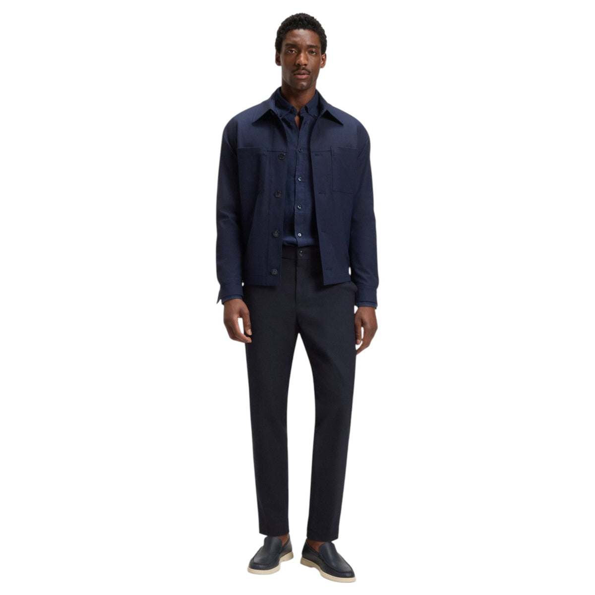 Boss Tapered-Fit Trousers In Machine-Washable Stretch Fabric 50546063