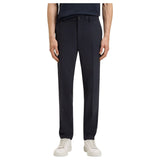 Boss Modern-Fit Trousers In A Wool Blend With Draw Strings
