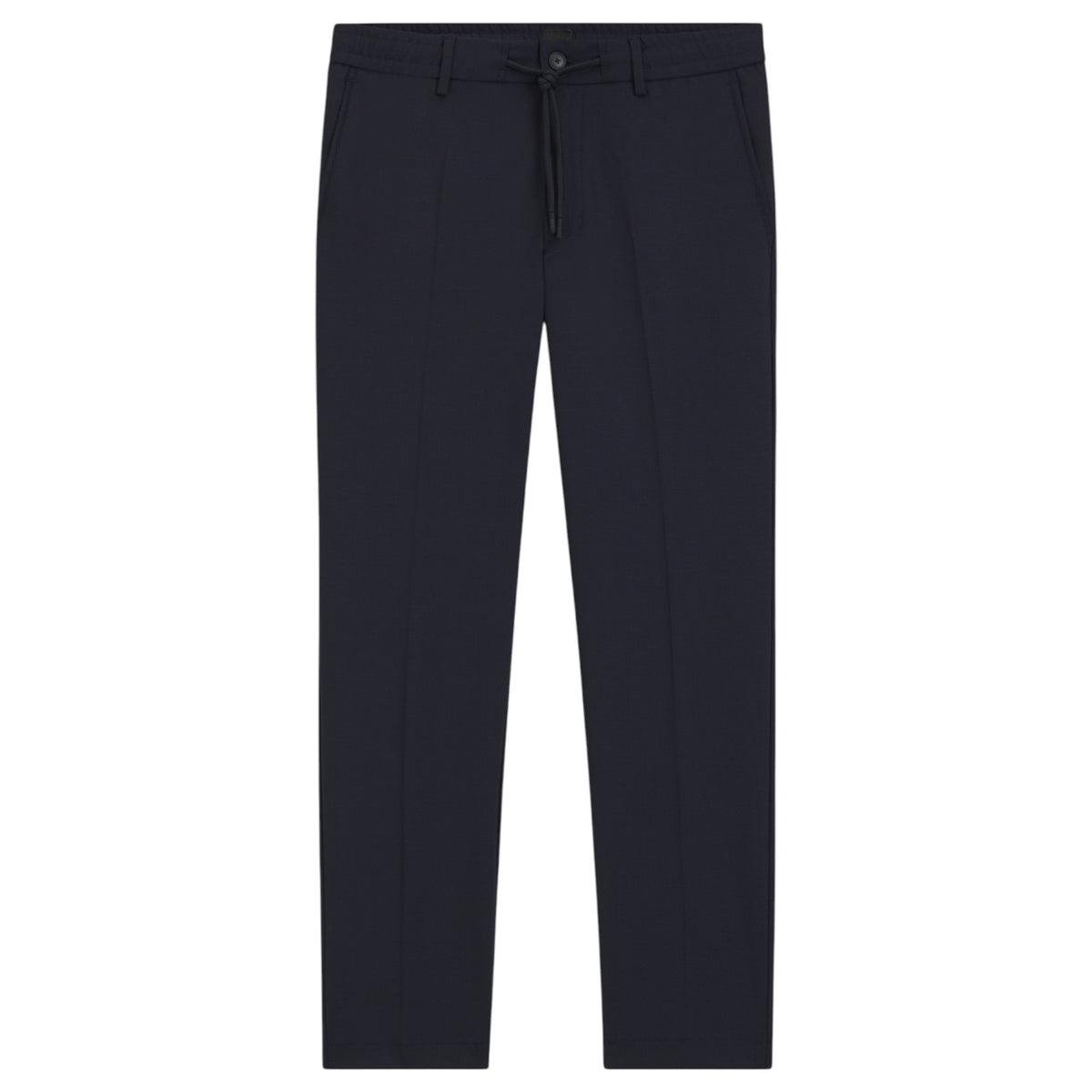 Boss Modern-Fit Trousers In A Wool Blend With Draw Strings