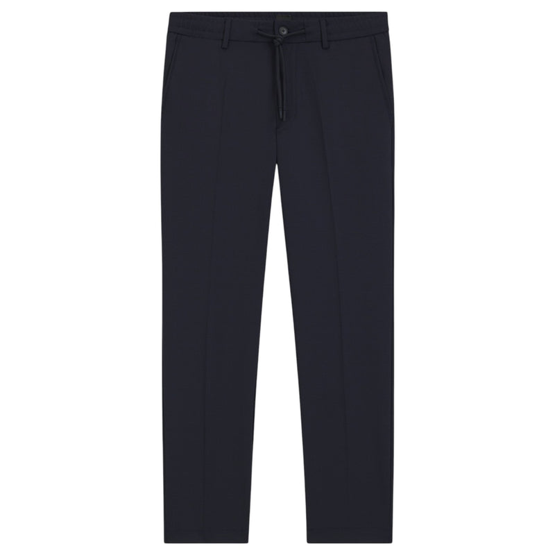 Boss Modern-Fit Trousers In A Wool Blend With Draw Strings