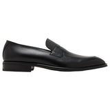 BOSS Leather Loafers With Textured Tongue