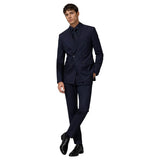 BOSS Slim Fit Double-Breasted Suit – 100% Italian Virgin Wool  50561841