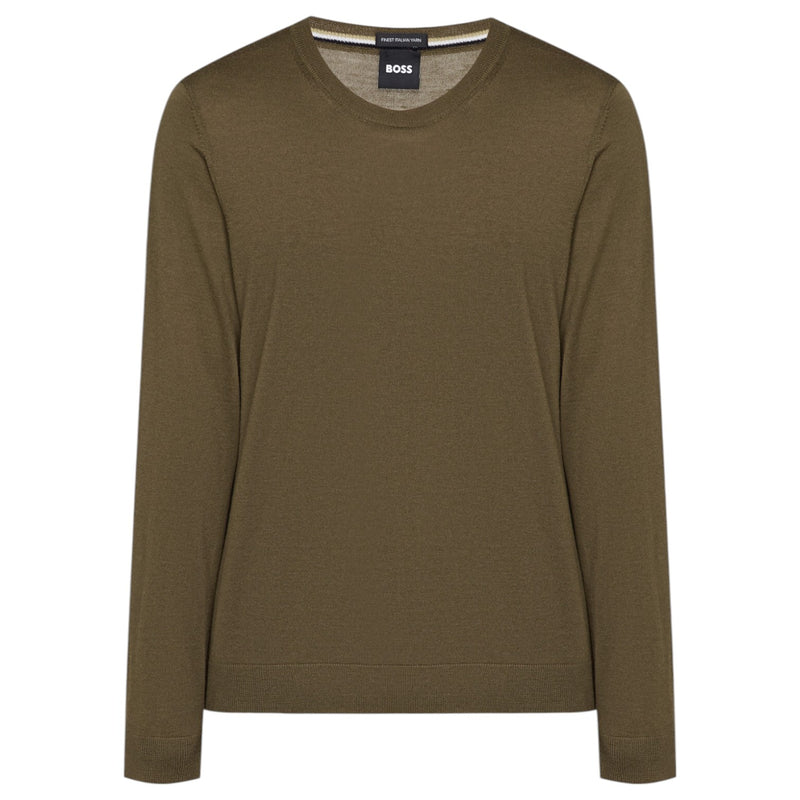 Boss Slim-Fit Sweater In Merino Wool With Crew Neckline 50468239