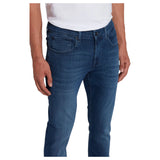 7 For All Mankind Luxe Performance Plus Slimmy Tapered In Mid-Blue  7T028393 Blue