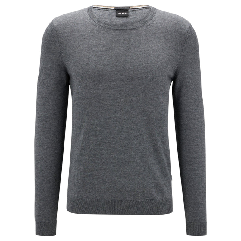 Boss Slim-Fit Sweater In Merino Wool With Crew Neckline 50468239