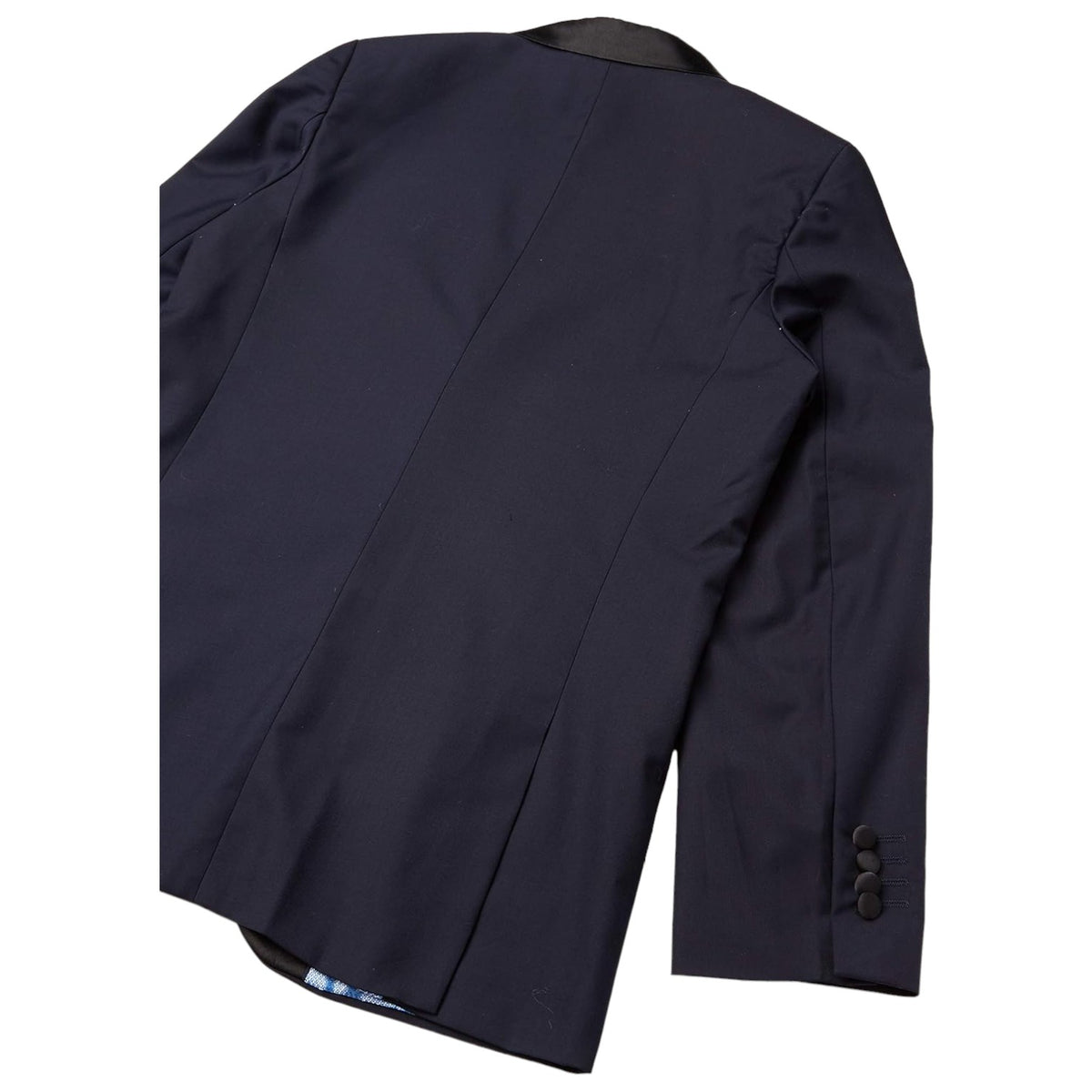 Isaac Mizrahi Boys' 2pc Contrast Peak Lapel Tuxedo ST2500 Navy