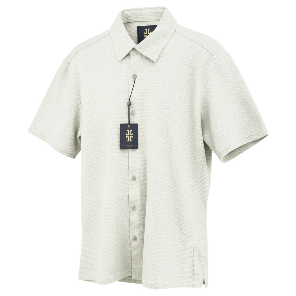 John Peter Men's Short sleeve Waffled Shirt