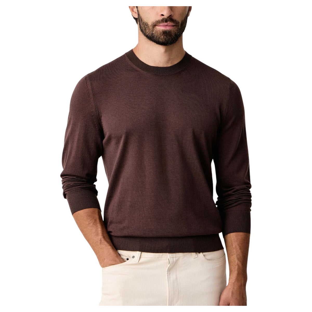 BOSS Regular-Fit Virgin Wool Crew Neck Sweater