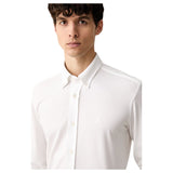 BOSS H-Roan Slim-Fit Stretch Knit Shirt