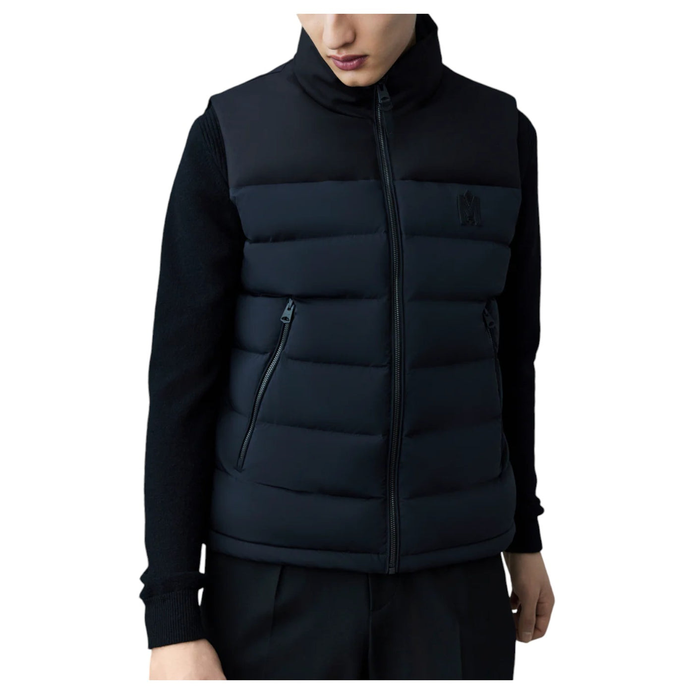 【関税込み】MACKAGE ベスト MACKAGE (マッカージュ) 撥水 ロゴパッチ ダウンベスト 800