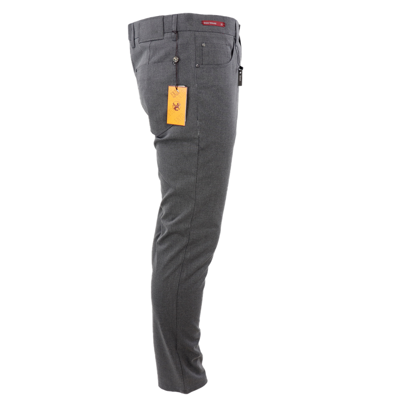 Berlin-2 Gray Tropical Jeans by Enzo Tovare Berlin-2 Charcoal