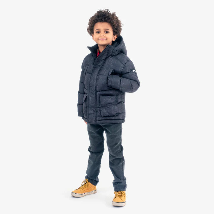 Appaman Summit Puffer Coat in Black Graph NEW!  C5SUM