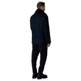 Mackage COLE Wool Double-Breasted Jacket With Shearling Collar P003097
