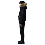 DIXON-F Black-Gold Zipper 2-in-1 Nordic Tech Down Bomber With Natural Fur  Dixon-F Black