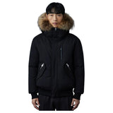 DIXON-F Black-Gold Zipper 2-in-1 Nordic Tech Down Bomber With Natural Fur  Dixon-F Black