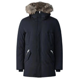 EDWARD-FZ 2-in-1 Down Parka With Hooded Bib and Natural Fur For Men