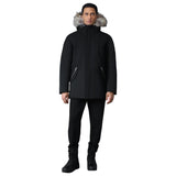 EDWARD-FZ 2-in-1 Down Parka With Hooded Bib and Natural Fur For Men