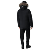 EDWARD-FZ 2-in-1 Down Parka With Hooded Bib and Natural Fur For Men