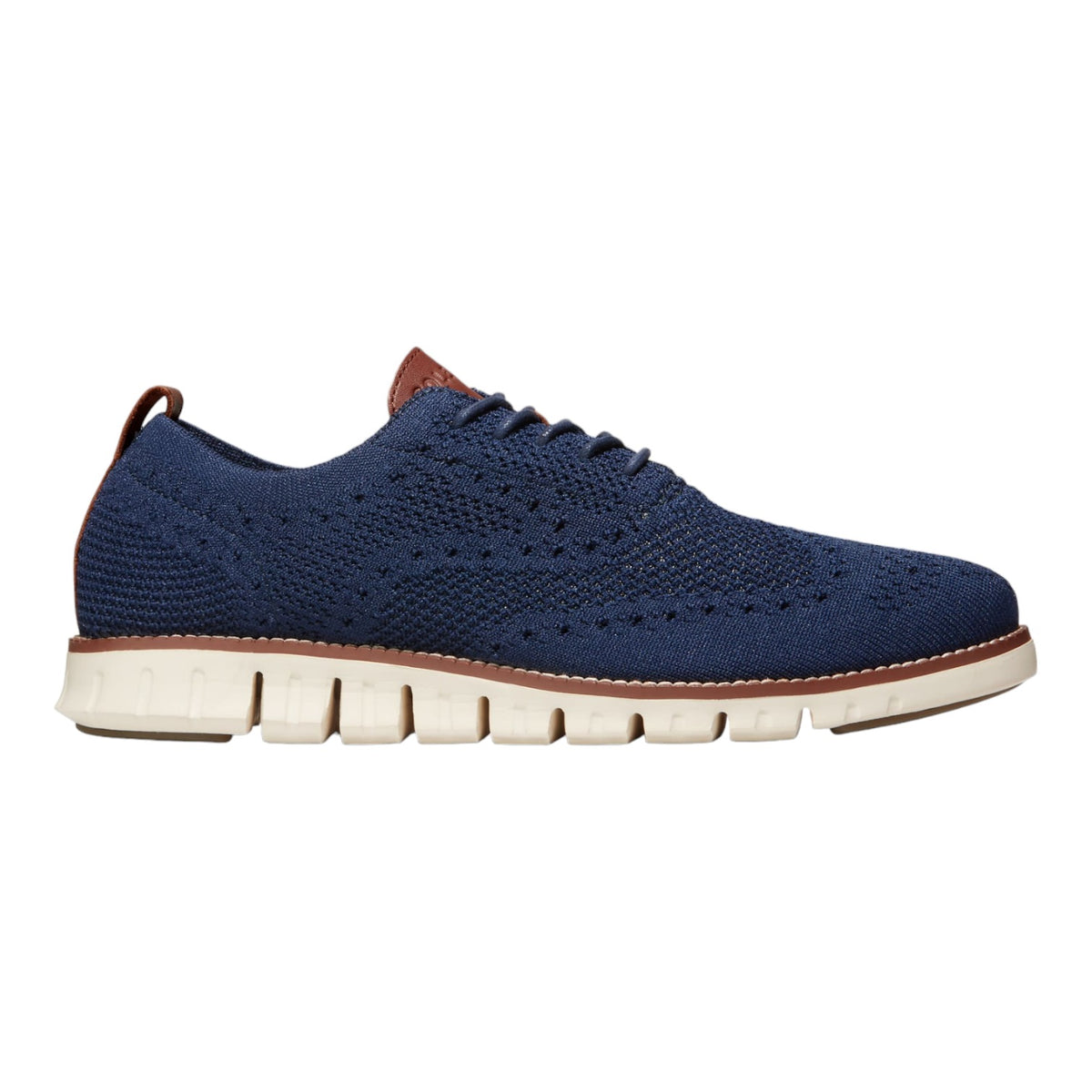 Men's ZERØGRAND Wingtip Oxford Blue/Ivry C24947