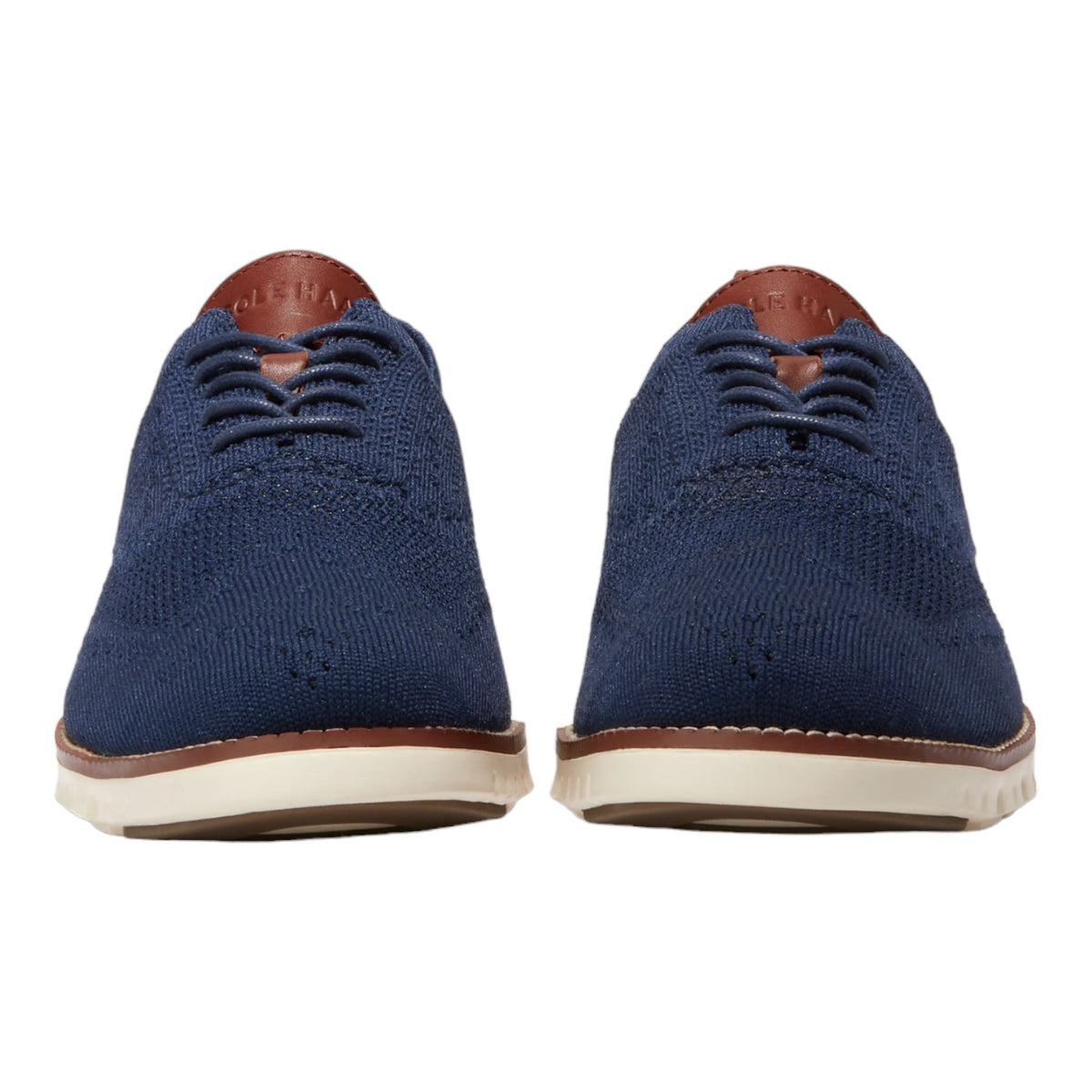 Men's ZERØGRAND Wingtip Oxford Blue/Ivry C24947
