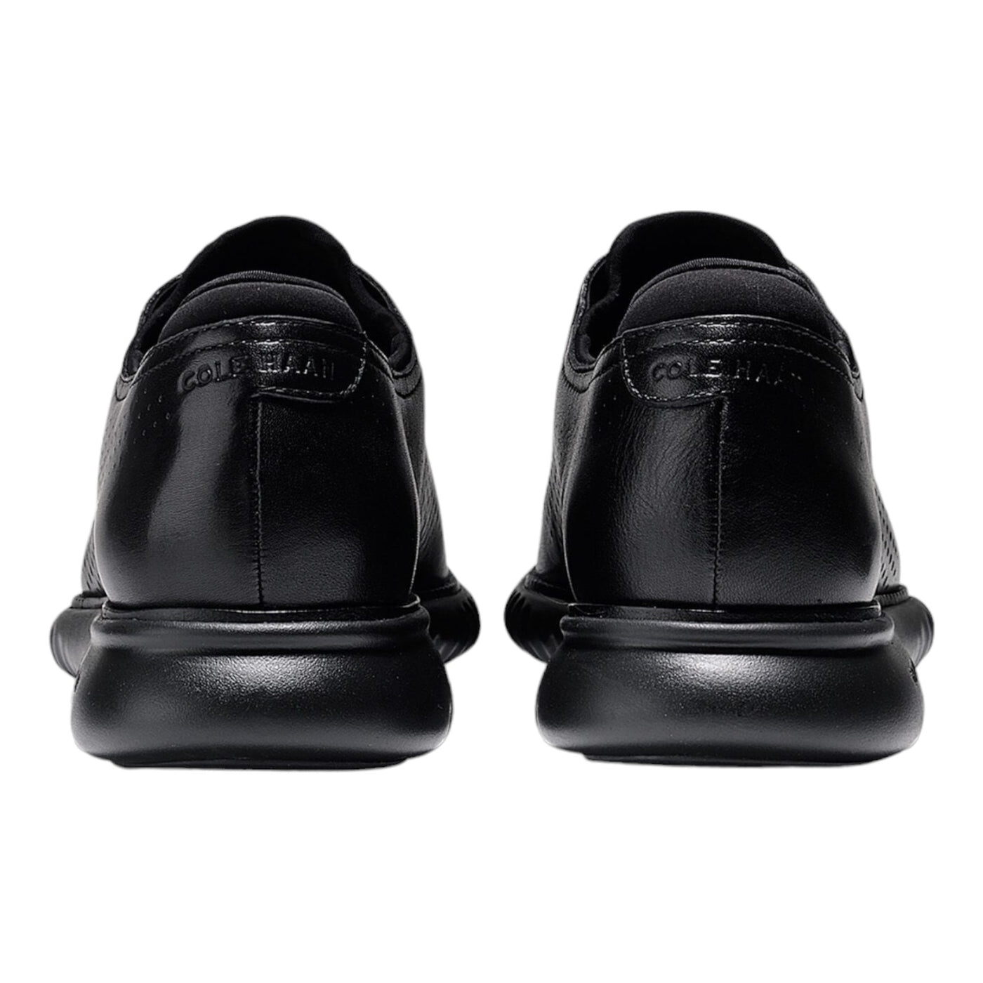 Men's 2.ZERØGRAND Laser Wingtip Oxfords C23832 BLK LTHR