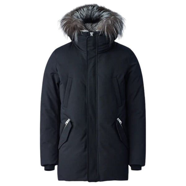 Mackage EDWARD 2-in-1 down parka with hooded bib and silver fox fur