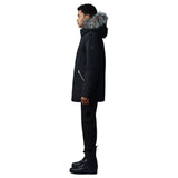 Mackage EDWARD 2-in-1 down parka with hooded bib and silver fox fur