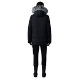 Mackage EDWARD 2-in-1 down parka with hooded bib and silver fox fur