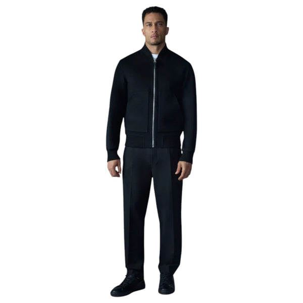 Mackage Emilio-w Wool Bomber Jacket In Black