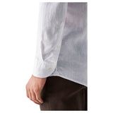 Eton White Linen Shirt-Wide Spread Slim Fit   100004420 00