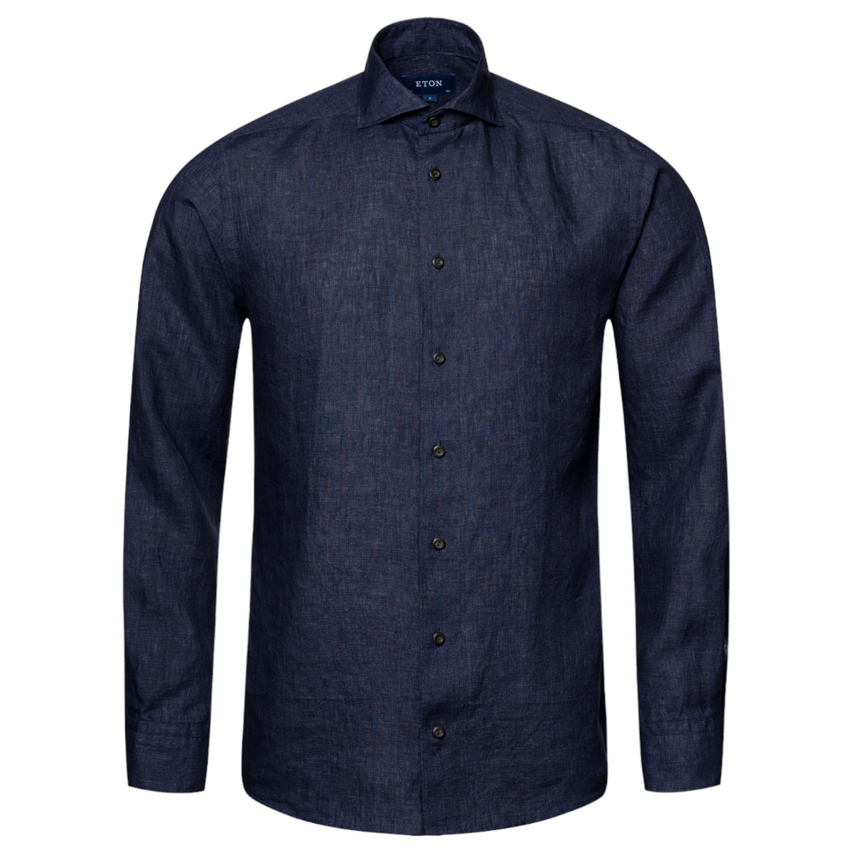 Eton Navy Linen Shirt-Wide Spread Slim Fit   100004420 29
