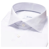 Eton White Signature Twill Shirt-Wide Spread  100003639 00