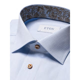Eton Light Blue Paisley Effect Signature Twill Shirt  100010269 21