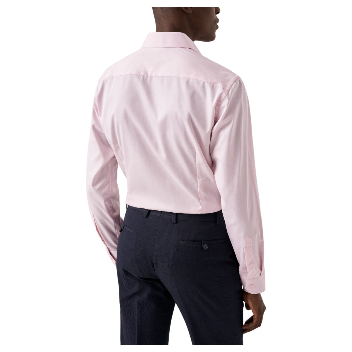Eton Pink Floral Print Effect Solid Signature Twill Shirt  100011092 80 / 100011683 80