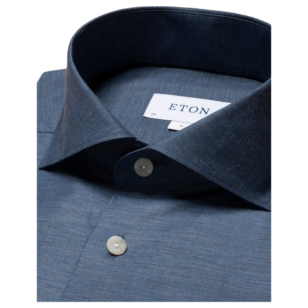 Eton Fine Twill Mélange In Navy Blue Shirt Slim/Contemporary  100003328 26