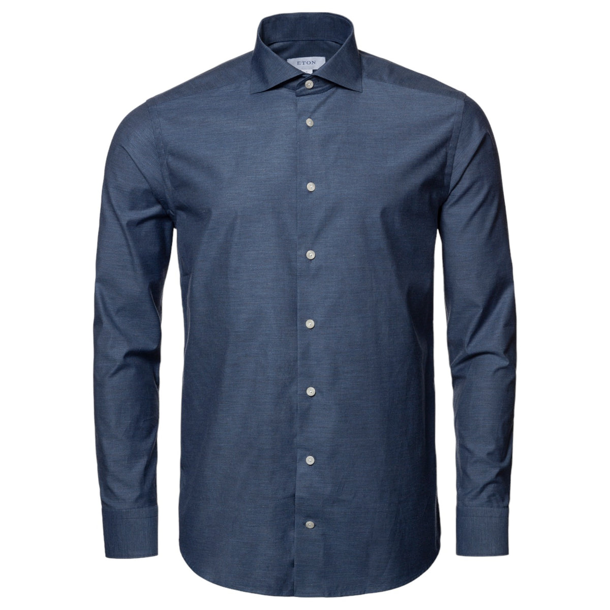 Eton Fine Twill Mélange In Navy Blue Shirt Slim/Contemporary  100003328 26
