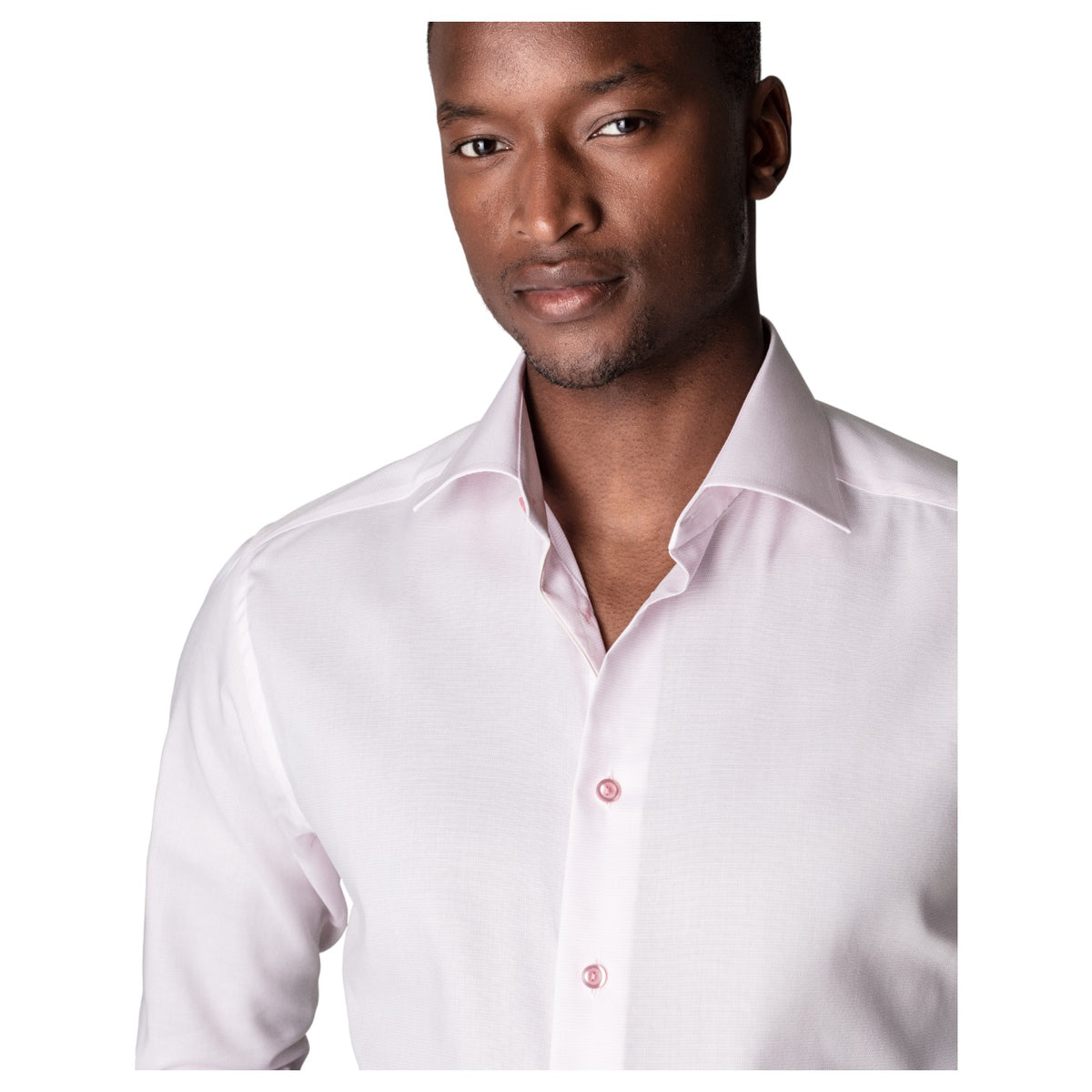 Eton Pink Twill Shirt Slim Fit   100001767 53