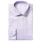 Eton Purple Plaid Shirt In Contemporary Fit  100002209 71