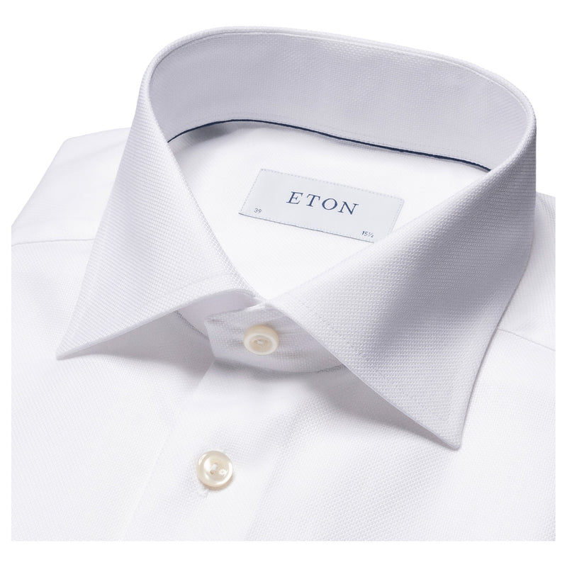 Eton White Royal Dobby Shirt Slim/Contemporary  100010382 01