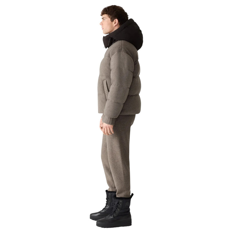 Mackage GRIFFEN Cashmere-Blend Down Jacket with Removable Hood