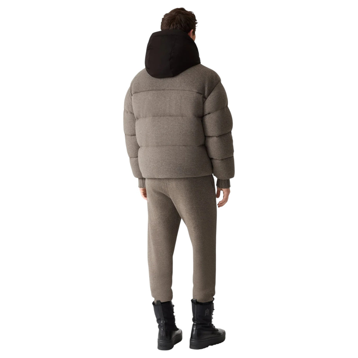 Mackage GRIFFEN Cashmere-Blend Down Jacket with Removable Hood