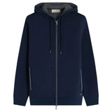 Bugatchi Heathered Pique Full Zip Hoodie HF2403K83