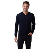 Raffi Classic V-Neck Sweater in 100% Merino Wool  HWC19391 Mix