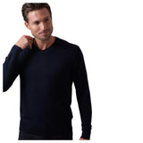 Raffi Classic V-Neck Sweater in 100% Merino Wool  HWC19391 Mix