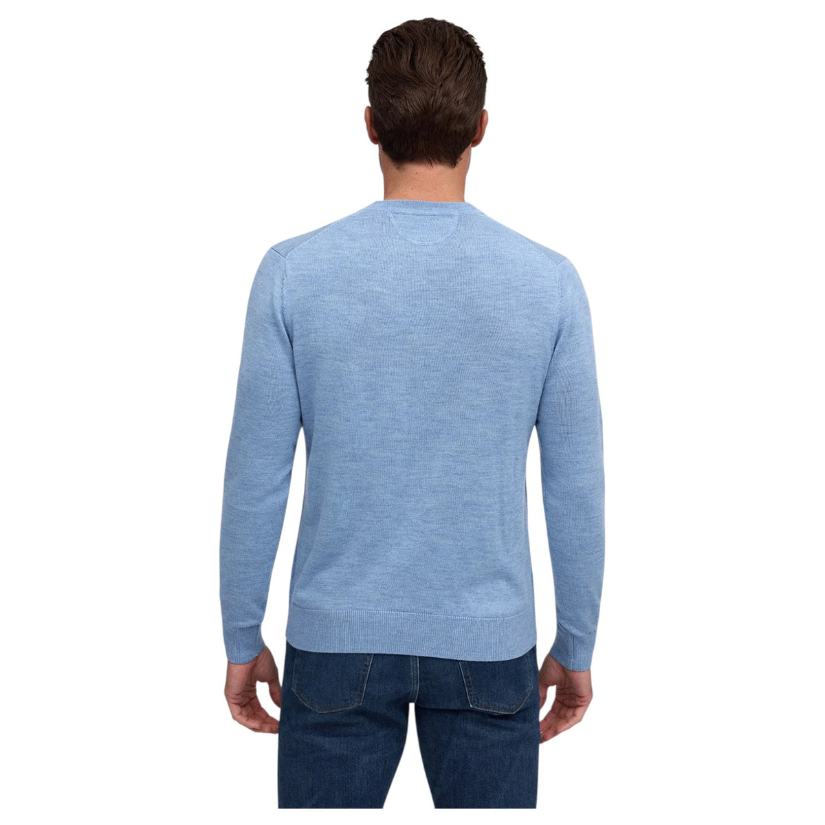 Raffi Classic V-Neck Sweater in 100% Merino Wool  HWC19391 Mix