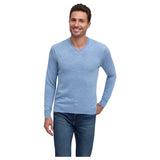 Raffi Classic V-Neck Sweater in 100% Merino Wool  HWC19391 Mix
