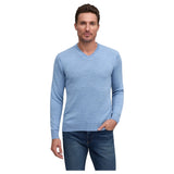 Raffi Classic V-Neck Sweater in 100% Merino Wool  HWC19391 Mix