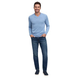 Raffi Classic V-Neck Sweater in 100% Merino Wool  HWC19391 Mix